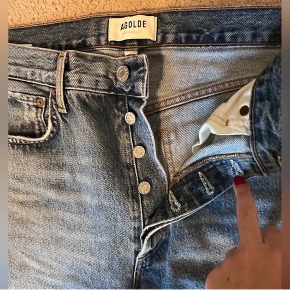 Agolde Fran Jean in Dwell Wash Size 28 - Picture 6 of 9